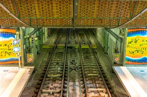 Premium Photo Underground Metro Do Oriente Station In Lisbon Train