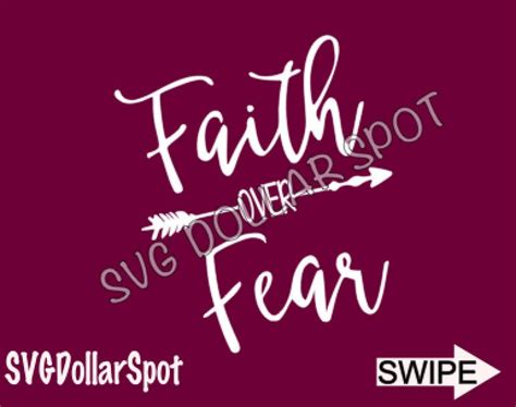 Faith Over Fear Svg Svg Arrow Svg Silhouette File Cut