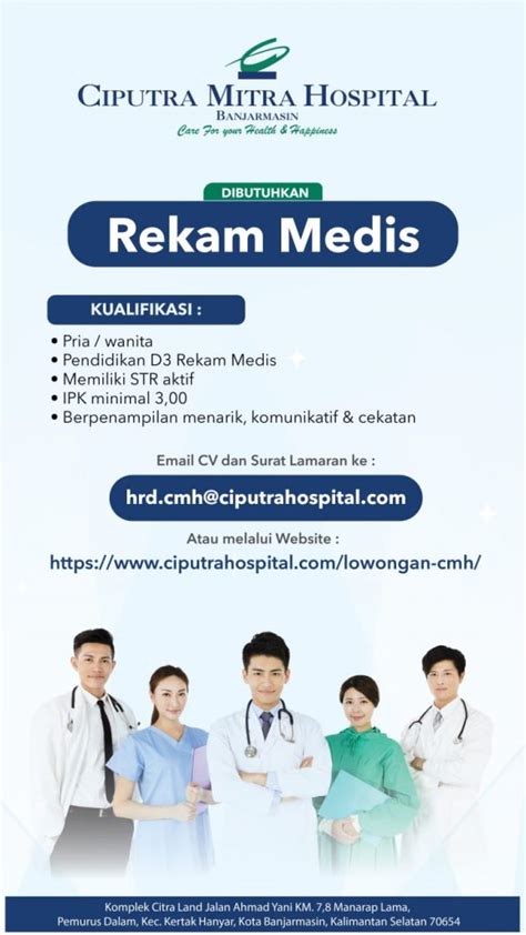 Lowongan Rekam Medis Ciputra Mitra Hospital Stikes Husada Borneo