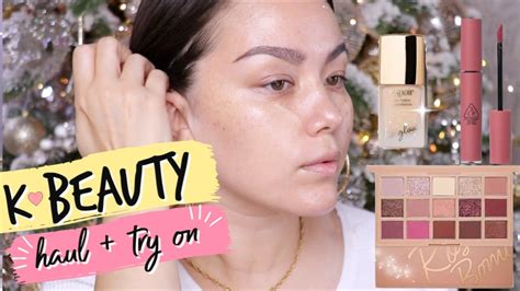 K BEAUTY HAUL TRY ON YouTube