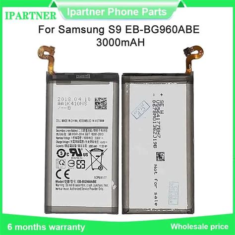 For Samsung For Galaxy S9 Battery Eb Bg960abe G9600 Sm G960f Sm G960 G960f G960 Phone Li Ion