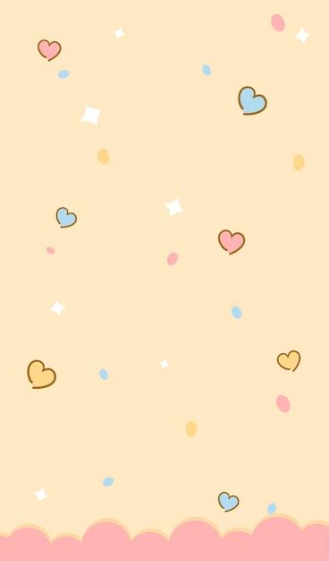 Premium Vector | Cute background purple hearts Vector