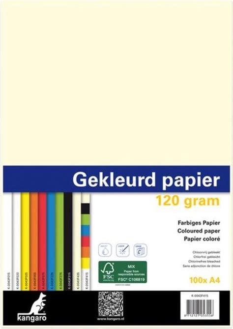 Kangaro K F Papier A Gr Pak A Vel Geel Bol