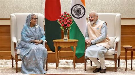 Pm Modi Wishes Bangladesh Pm Sheikh Hasina After Her 4th Straight Win India News The Indian