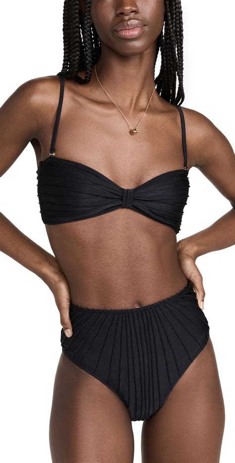 Buy SHANI SHEMER Anna Bikini Top Black At 60 Off Editorialist