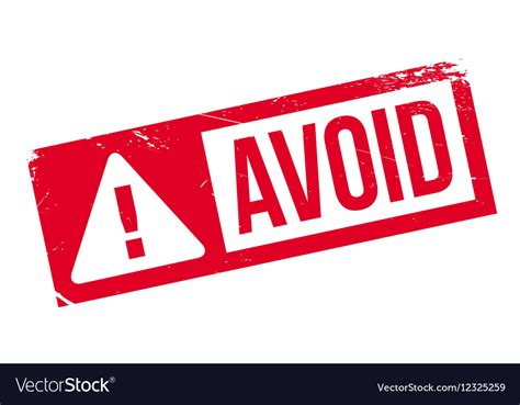 Avoid rubber stamp Royalty Free Vector Image - VectorStock