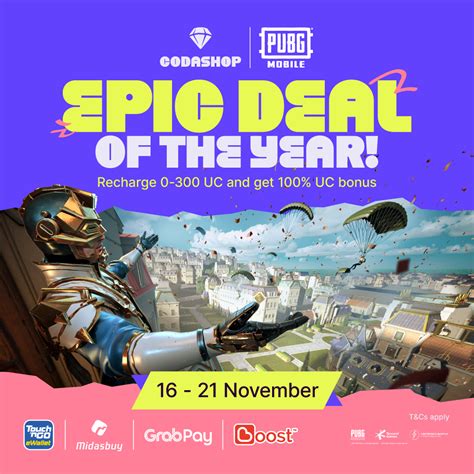 Epic Deal Get Bonus Pubg Mobile Uc Now Codashop Blog My