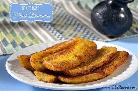 How to Make Fried Bananas - SheSaved®