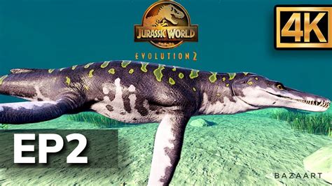 Kronosaurus All Dinosaurs Ep2 Fighting Roaming Eating Jurassic World Evolution 2 4k