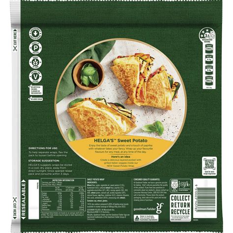 Helgas Sweet Potato Wraps 7 Pack Woolworths