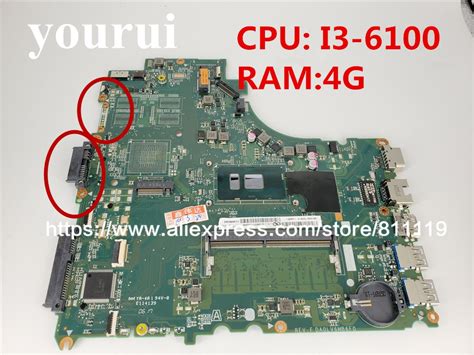 Original FOR Lenovo V310 14ISK LAPTOP MOTHERBOARD With I3 6100 CPU