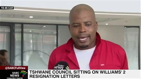 Randal Williams Conflicting Resignation Letters To Top City Of Tshwane