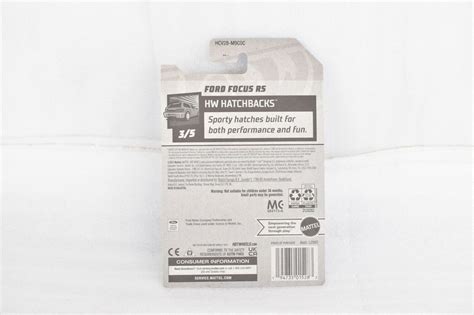 Hot Wheels Ford Focus Rs Hw Hatchbacks C Case Hotwheels