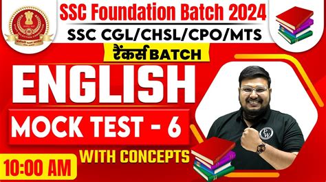 English For Ssc Cgl Chsl Mts Cpo 2024 English Mock Test With