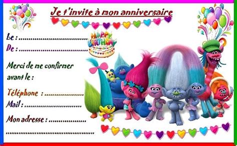 Invitation Anniversaire A Imprimer Fille Carte D Invitation Anniversaire Fille 5 Ans à