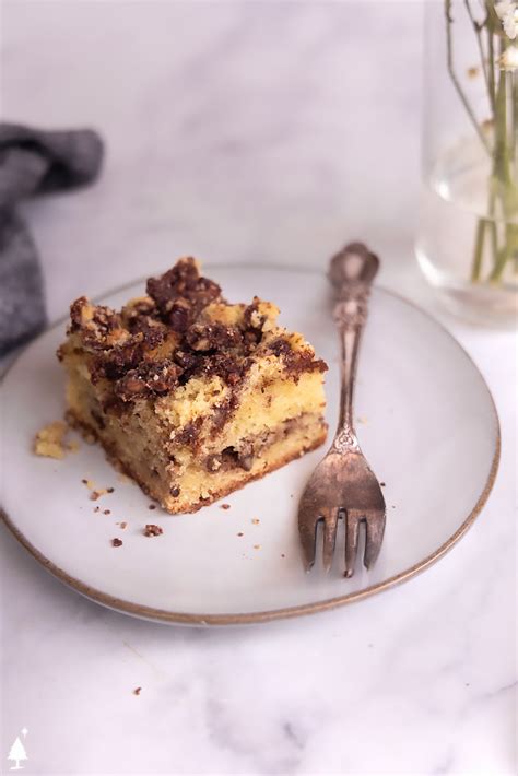 Low Carb Keto Coffee Cake Super Moist Fluffy Little Pine Kitchen