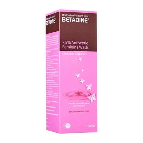 Betadine Povidone Iodine PVP I Feminine Wash 7 5 Percent 100 ML