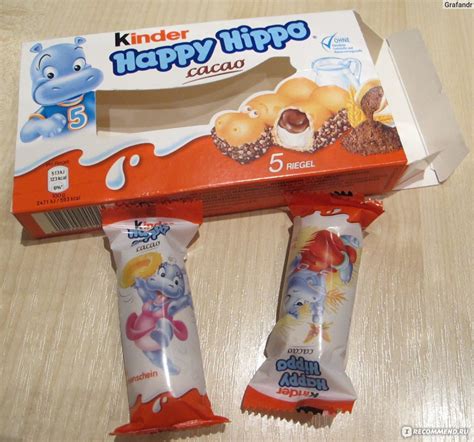 Вафли Kinder Happy Hippo Cacao - «Молочный шоколад и сливочный крем ...