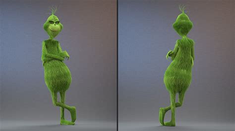 Personaje De Dibujos Animados Grinch Con Piel Aparejada Modelo D