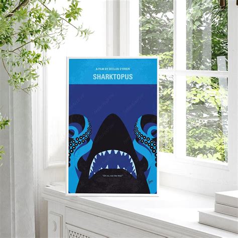 Sharktopus Minimal Movie Poster Modern Vintage Movie Poster - Etsy