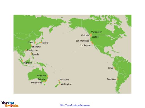 Pacific Rim Map Countries