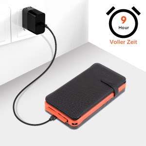 Elzle Solar Power Bank Mah Solar Charger With Usb A Outputs