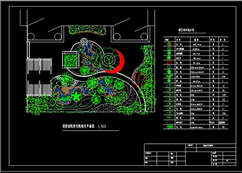 别墅庭院景观绿化全套施工图cad景观图纸 迅捷cad图库