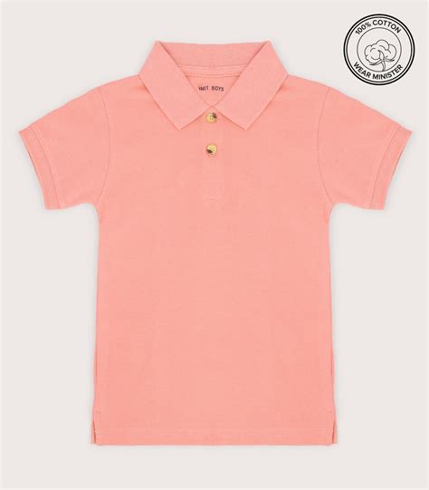 Buy Polo Shirt Peach Color for Kids Online in Pakistan | WearMinister