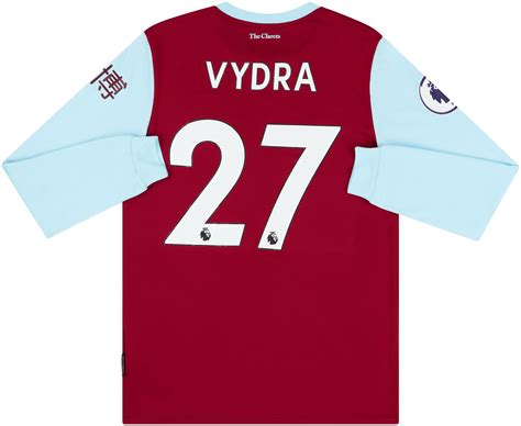 2019 20 Burnley Match Issue Home L S Shirt Vydra 27