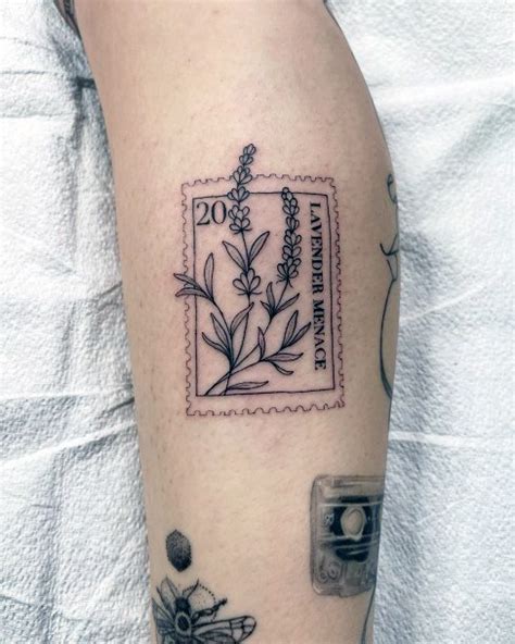 Top Best Postage Stamp Tattoos For Women Mail Design Ideas Tiny