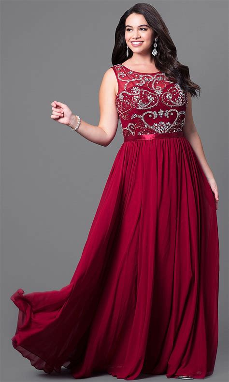 Burgundy Dress Dq 8736p A 1000×1666 Plus Size Formal Dresses