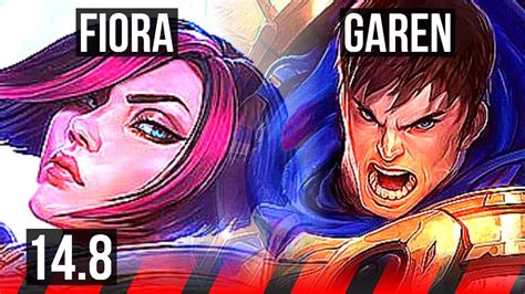 Fiora Vs Garen Top Winrate Solo Kills Dominating