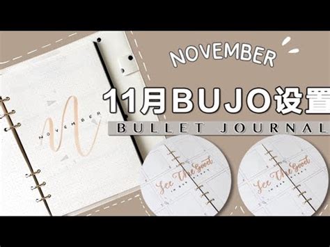 11月BUJO设置 2020棕色系子弹笔记排版 分享我的幸福日记给你们BulletJournal minimal bujo