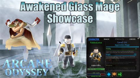 Arcane Odyssey Awakened Glass Mage Showcase Youtube