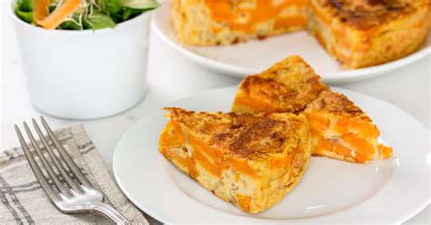 Tortilla De Boniato Vegana Sin Huevo Delantal De Alces