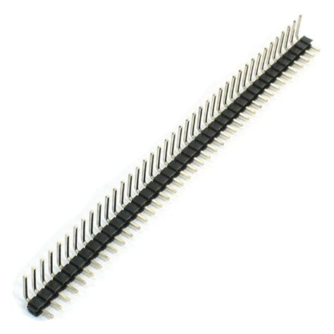 X Pin Mm Male Pcb Single Row Right Angle Header Strip