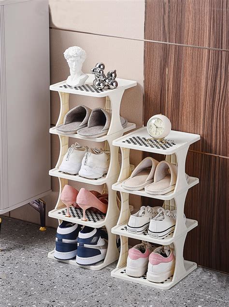 Amazon Mxxkms Stylish Vertical Shoe Rack 9 Tier Narrow Shoe