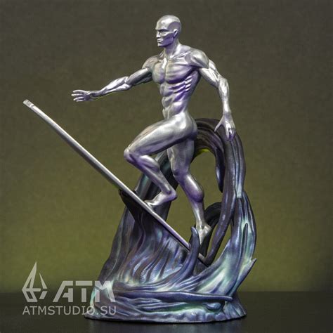 Коллекционная фигурка Серебряный Серфер / Silver Surfer - ATM