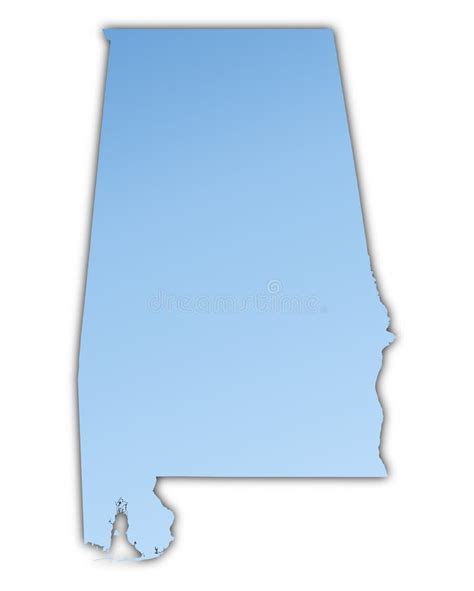 Alabama(USA) map stock illustration. Illustration of blur - 6531204