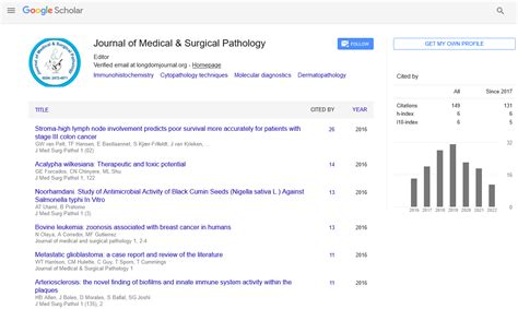 Journal Of Medical And Surgical Pathology Open Access Journals