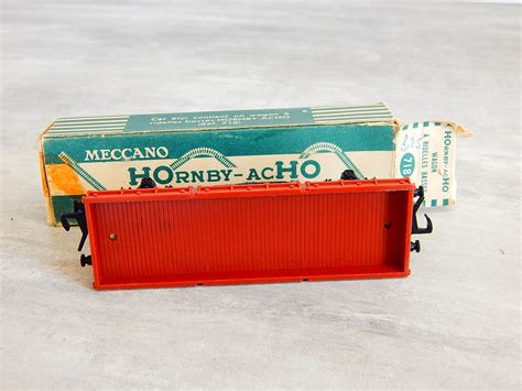 Un Wagon Hornby Plat A Essieux Ridelles Basses En Boite Ho Cc R