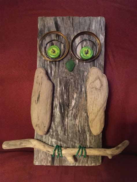 Driftwood Owl Owl Crafts Driftwood Art Wood Art Diy