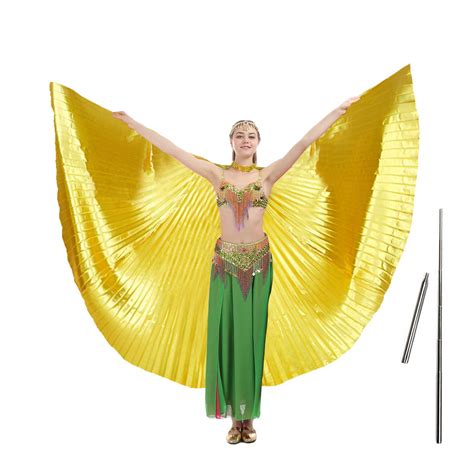 Buy Imucci 14 Colors Belly Dance Wing With Rods360 Degree Isis Angel