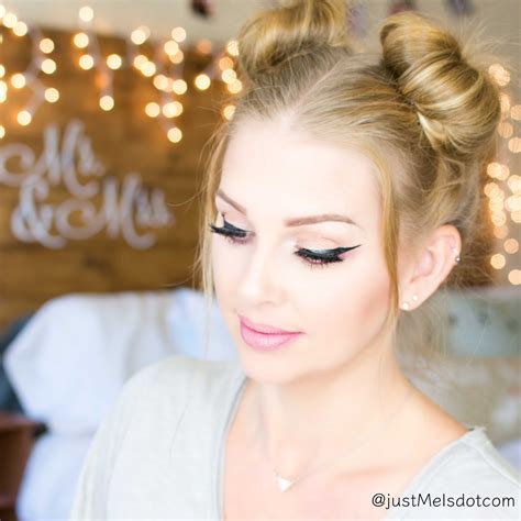 Space Buns Double Buns Hair Tutorial Mel