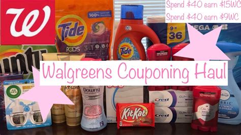 WALGREENS COUPONING HAUL 8 27 9 2 22MM Cost Spend Deal 8 Cash OOP