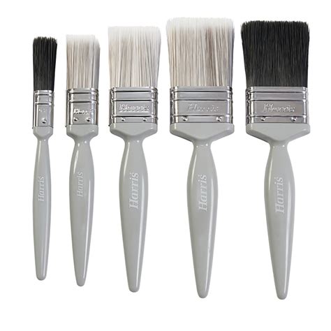 Harris 5 Pack Essentials Walls And Ceilings Gloss Brush Set Wilko