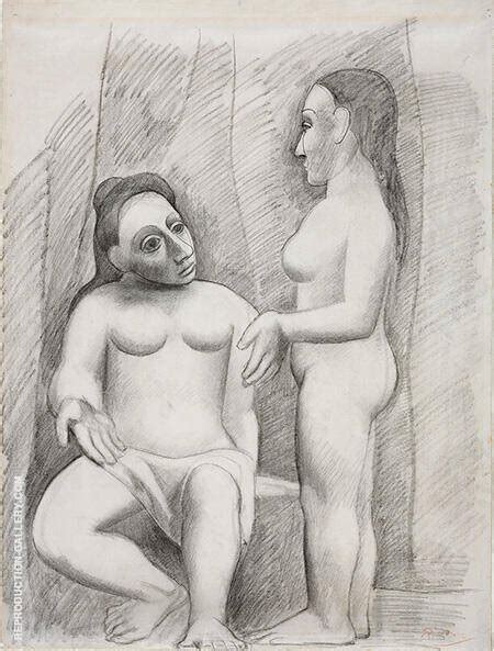 Seated And Standing Nude By Pablo Picasso Oil Painting Reproduction