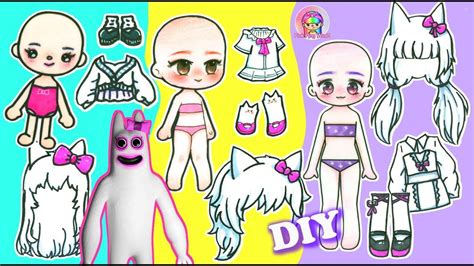 Drawing Banbaleena Human In 3 Styles Toca Life World Gacha Club Ga Paper Doll