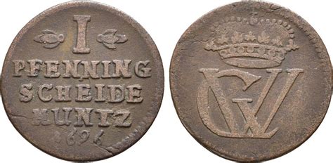 Braunschweig L Neburg Celle Pfennig Sog M Ckenpfennig Georg