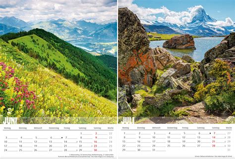 Bergwelten Kalender Berge Alpen Landschaften Outdoor Fotokalender